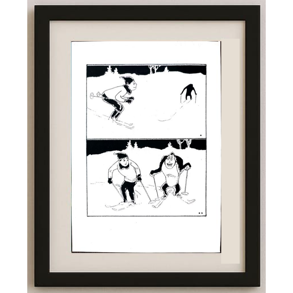 Wang Jinhai 29x21cm Original Cartoon BOD00315