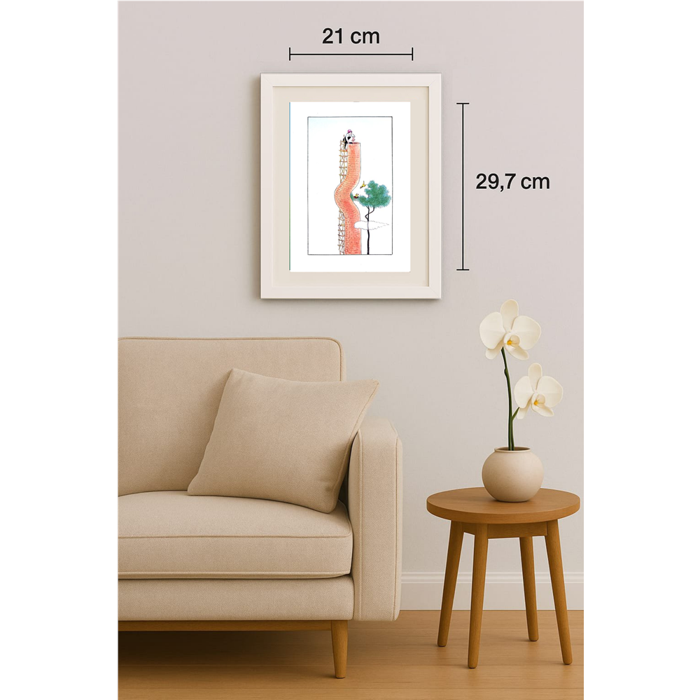 Wang Jinhai 29x21cm Original Cartoon BOD00316