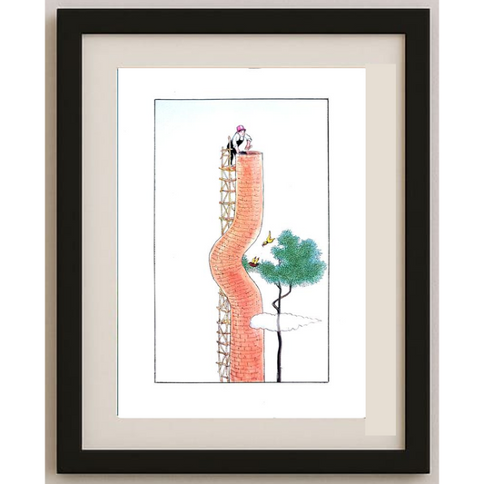 Wang Jinhai 29x21cm Original Cartoon BOD00316