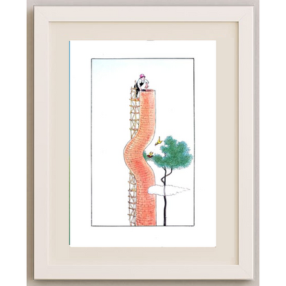 Wang Jinhai 29x21cm Original Cartoon BOD00316