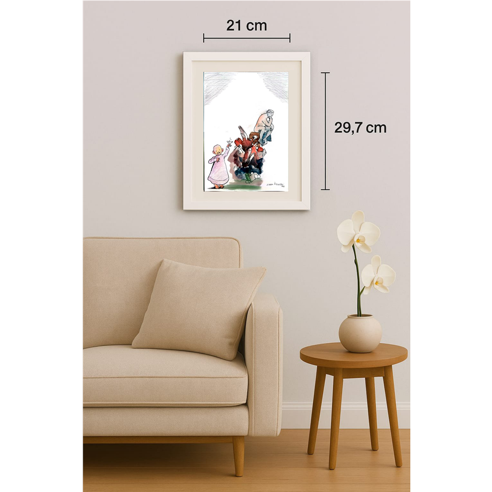 Zlatko Krtevski 29x21cm Orijinal Karikatür BOD00324