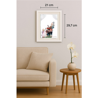 Zlatko Krtevski 29x21cm Orijinal Karikatür BOD00324