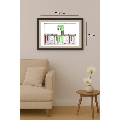 Dragan Milunovic 29x21cm Original Cartoon BOD00327