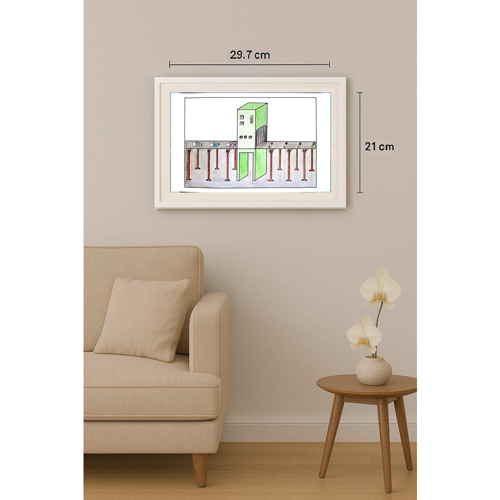 Dragan Milunovic 29x21cm Original Cartoon BOD00327