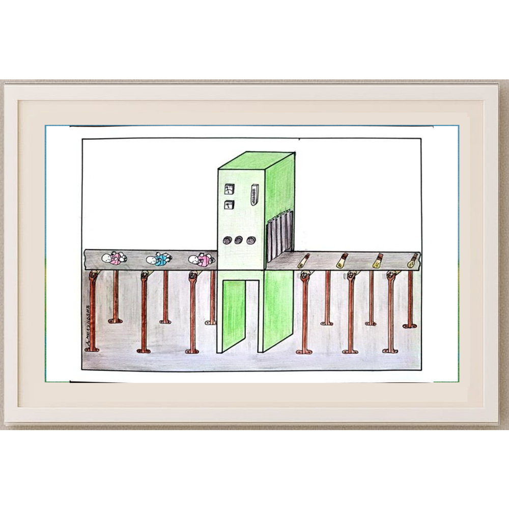 Dragan Milunovic 29x21cm Original Cartoon BOD00327