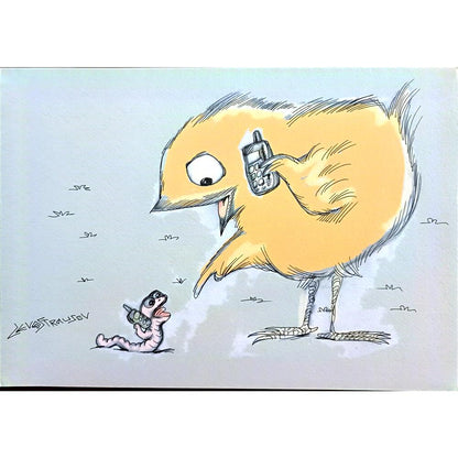 Chenzov Lev 29x21cm Orijinal Karikatür BOD00334