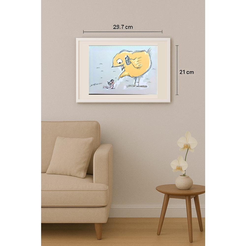 Chenzov Lev 29x21cm Orijinal Karikatür BOD00334