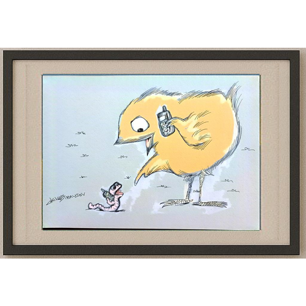 Chenzov Lev 29x21cm Orijinal Karikatür BOD00334