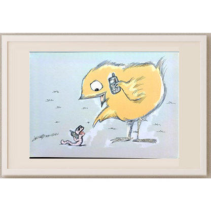 Chenzov Lev 29x21cm Orijinal Karikatür BOD00334