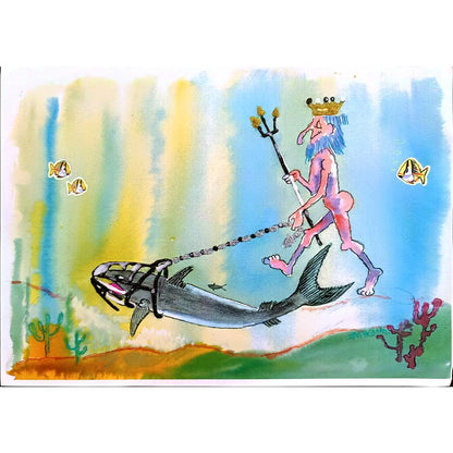 Unknown 29x21cm Original Cartoon BOD00336