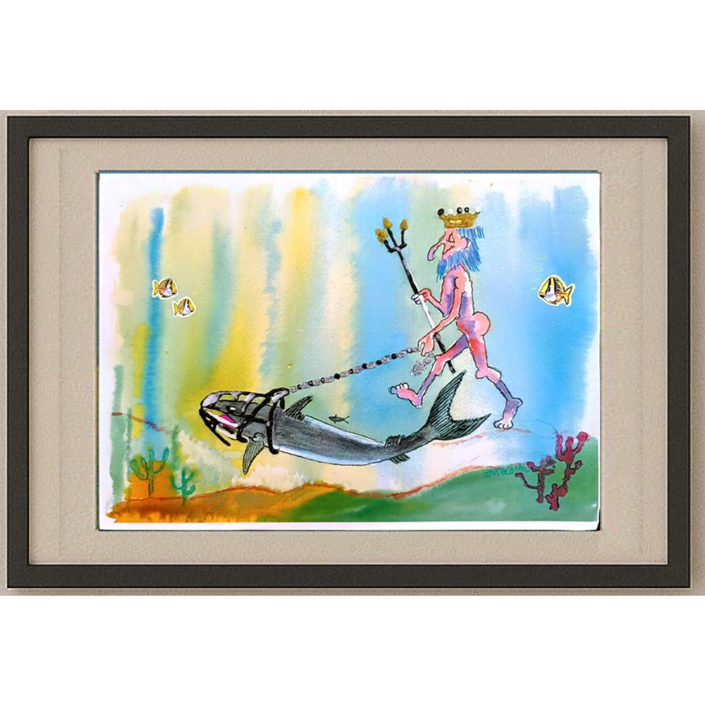 Unknown 29x21cm Original Cartoon BOD00336