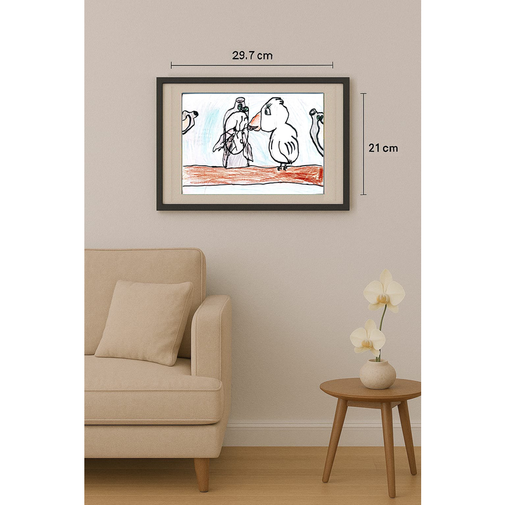 Aova Matukoluh 29x21cm Orijinal Karikatür BOD00345