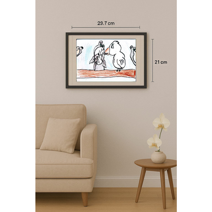 Aova Matukoluh 29x21cm Orijinal Karikatür BOD00345