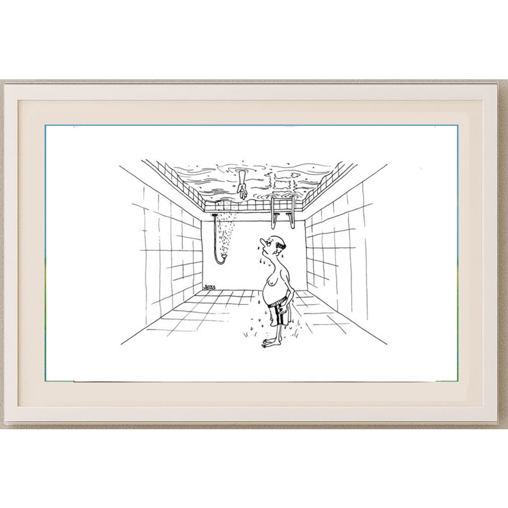 Winfried Besslich 29x21cm Original Cartoon BOD00358