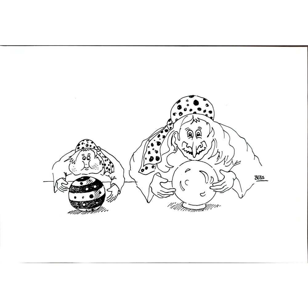 Winfried Besslich 29x21cm Original Cartoon BOD00361