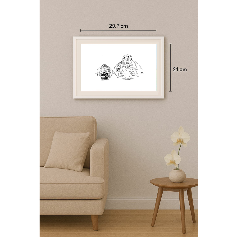 Winfried Besslich 29x21cm Original Cartoon BOD00361