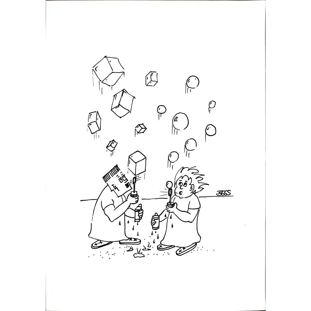 Winfried Besslich 29x21cm Original Cartoon BOD00363