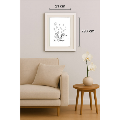 Winfried Besslich 29x21cm Original Cartoon BOD00363