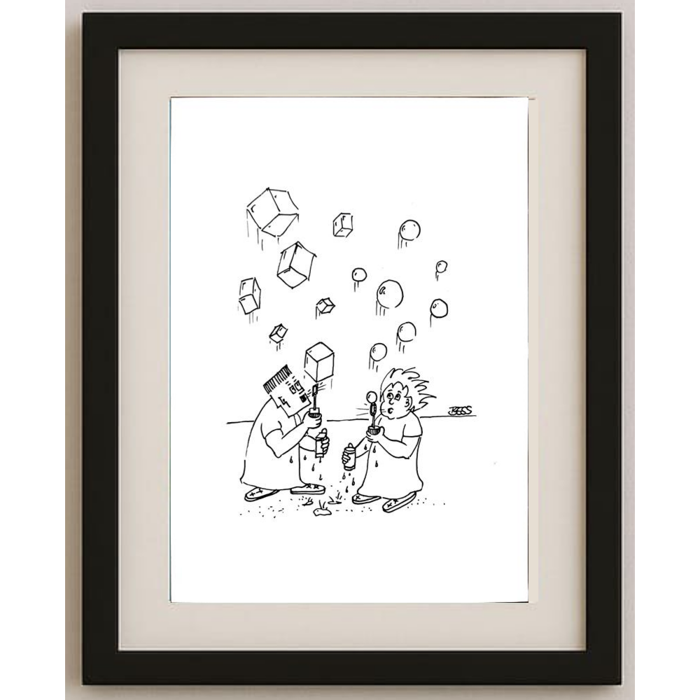 Winfried Besslich 29x21cm Original Cartoon BOD00363