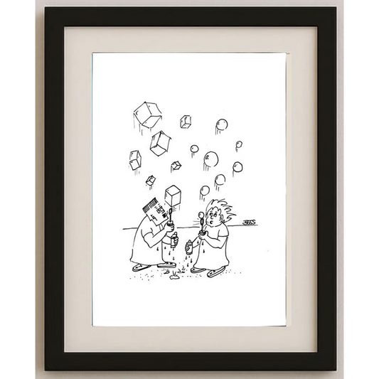 Winfried Besslich 29x21cm Original Cartoon BOD00363