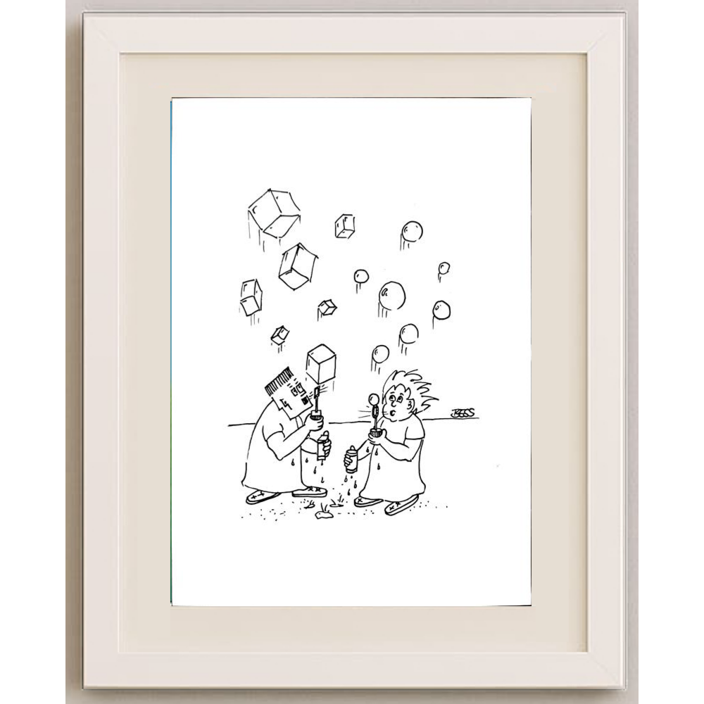 Winfried Besslich 29x21cm Original Cartoon BOD00363