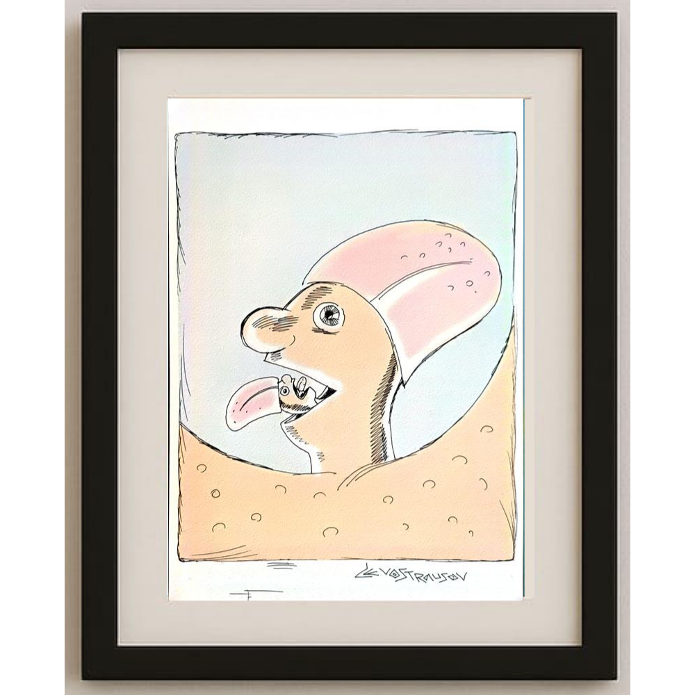 Chenzov Lev 29x21cm Original Cartoon BOD00367