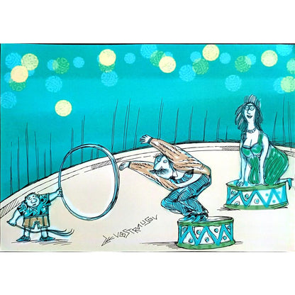 Chenzov Lev 29x21cm Original Cartoon BOD00368