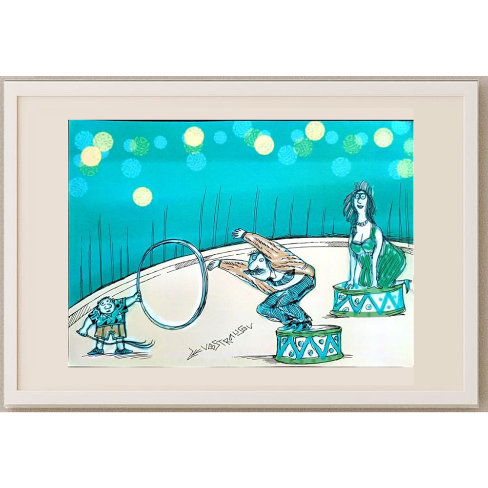 Chenzov Lev 29x21cm Original Cartoon BOD00368