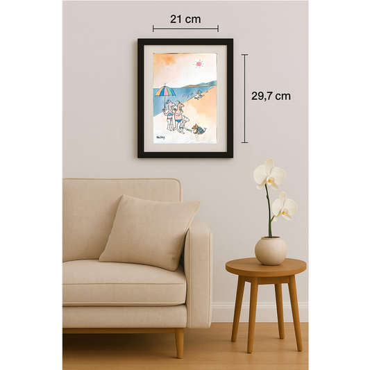 Ye Ting 29x21cm Original Cartoon BOD00382