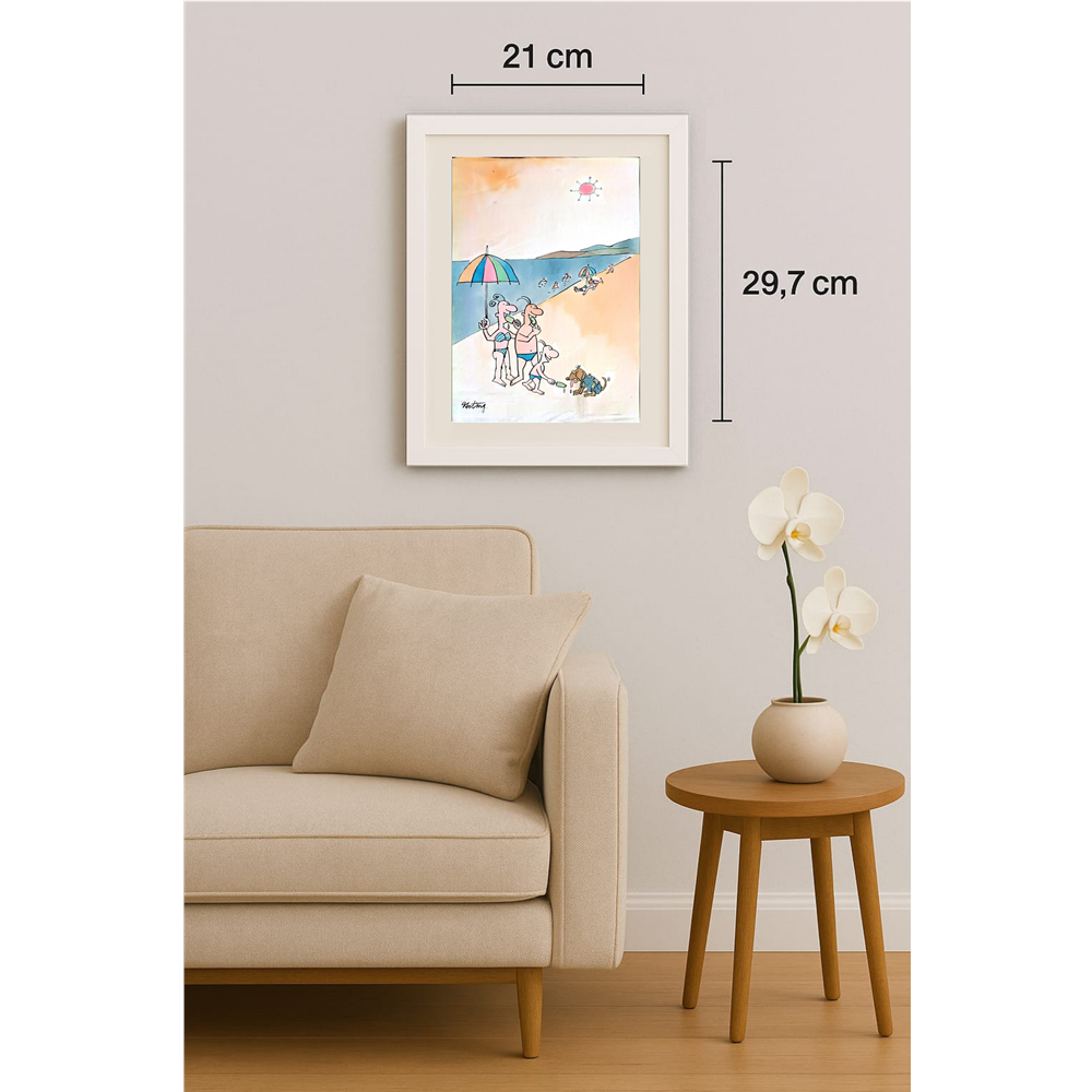 Ye Ting 29x21cm Original Cartoon BOD00382