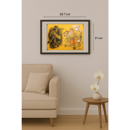 Wolfgang Schlegel 29x21cm Orijinal Karikatür BOD00387