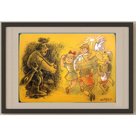 Wolfgang Schlegel 29x21cm Original Cartoon BOD00387