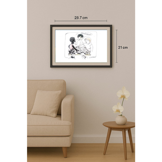 Wolfgang Schlegel 29x21cm Original Cartoon BOD00388