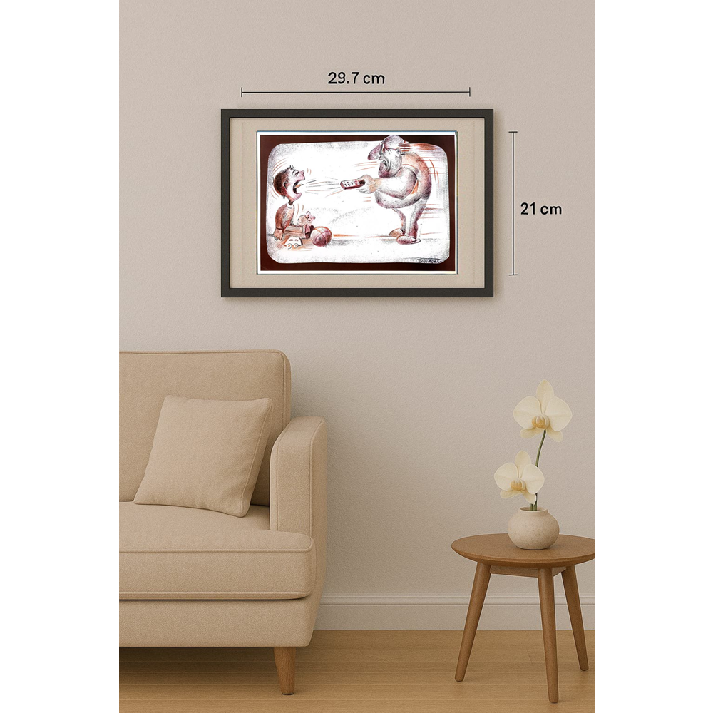 Wolfgang Schlegel 29x21cm Original Cartoon BOD00389