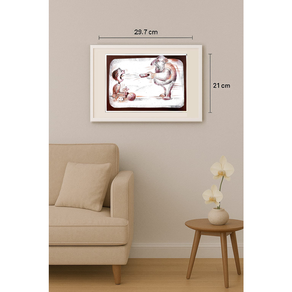 Wolfgang Schlegel 29x21cm Original Cartoon BOD00389