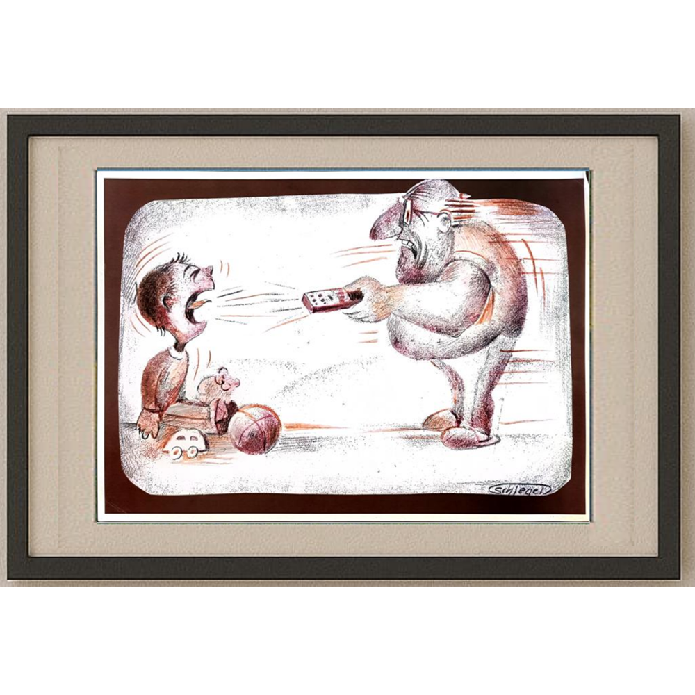 Wolfgang Schlegel 29x21cm Original Cartoon BOD00389