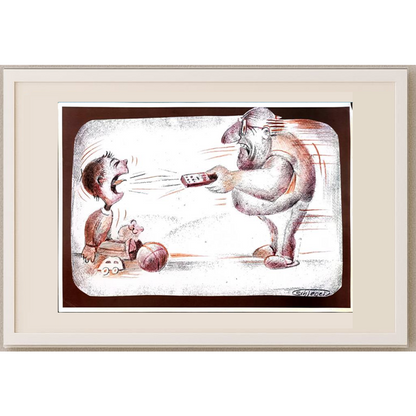 Wolfgang Schlegel 29x21cm Original Cartoon BOD00389