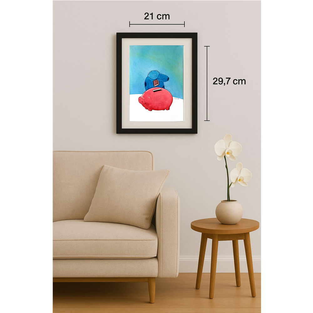 Taeyong Kang 29x21cm Orijinal Karikatür BOD00412