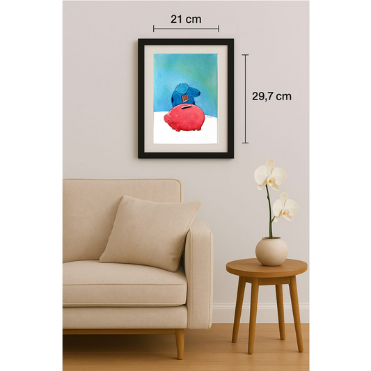 Taeyong Kang 29x21cm Orijinal Karikatür BOD00412