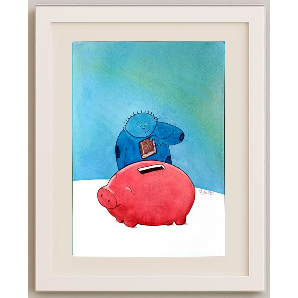 Taeyong Kang 29x21cm Orijinal Karikatür BOD00412