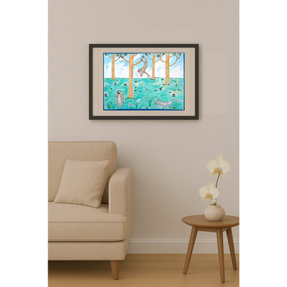 Zhang Jian Sheng 35x21cm Orijinal Karikatür BOD00414