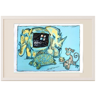 Chenzov Lev 29x21cm Orijinal Karikatür BOD00416