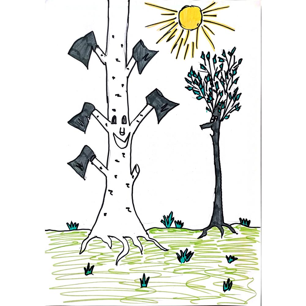 Bartkevich Alisa 29x21cm Orijinal Karikatür BOD00444