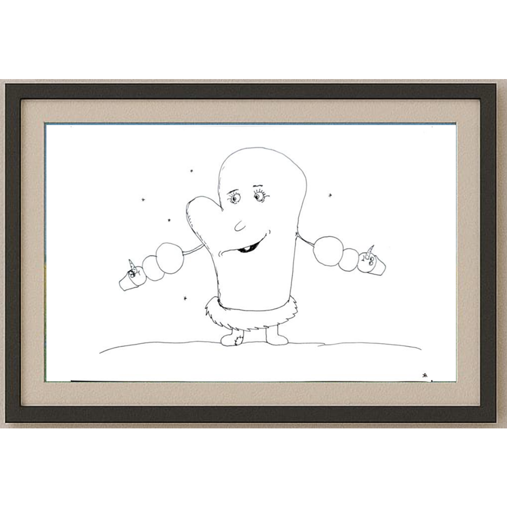 Anna Kyrinnaya 29x21cm Orijinal Karikatür BOD00447