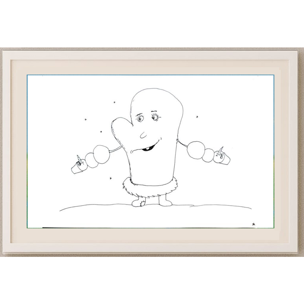 Anna Kyrinnaya 29x21cm Orijinal Karikatür BOD00447