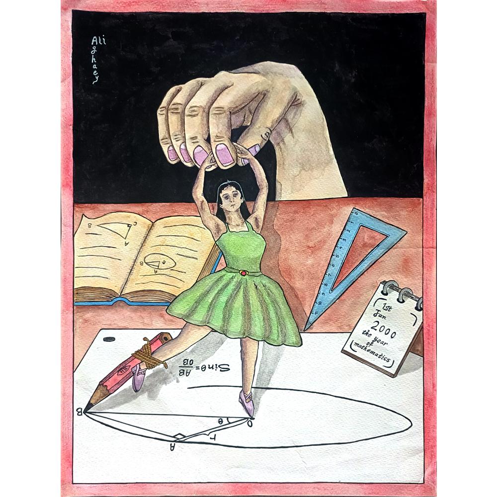 Ali Aghaeyi 43x30cm Orijinal Karikatür BOD01177