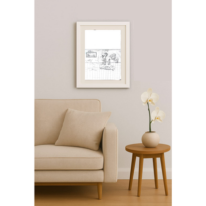 Vahid Abed 43x30cm Orijinal Karikatür BOD01178