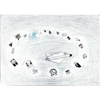 Bossens Philippe 43x30cm Orijinal Karikatür BOD01180