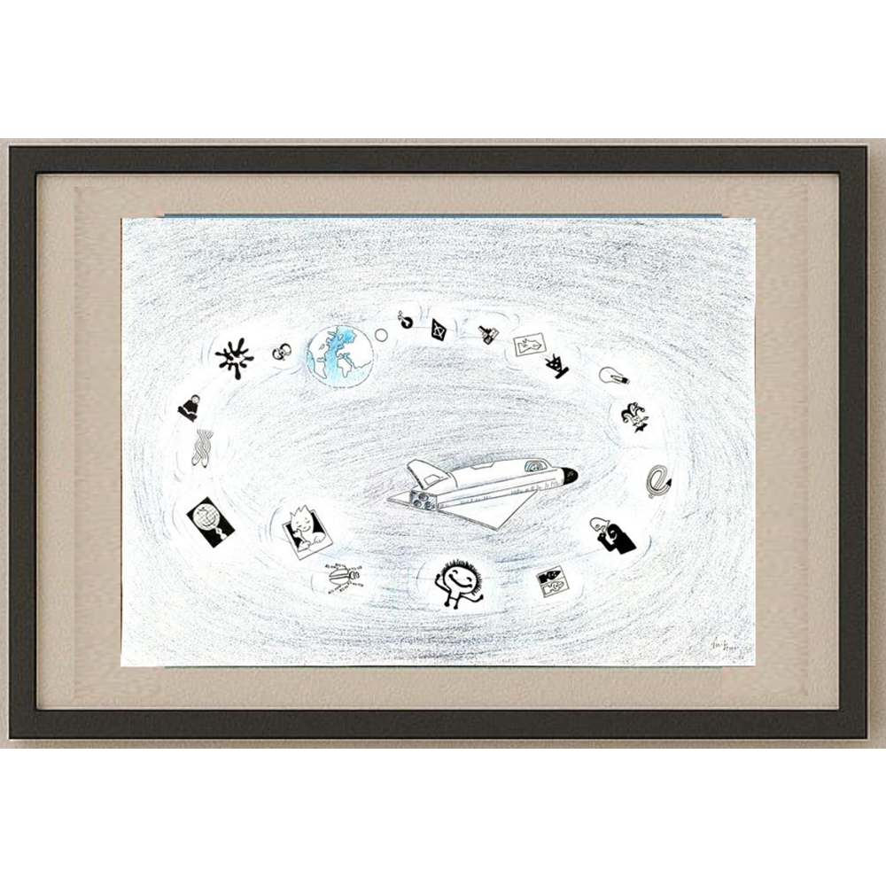 Bossens Philippe 43x30cm Orijinal Karikatür BOD01180