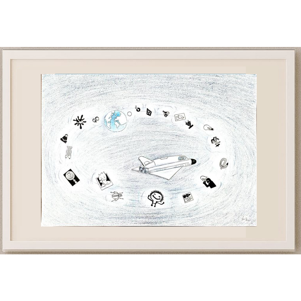 Bossens Philippe 43x30cm Orijinal Karikatür BOD01180